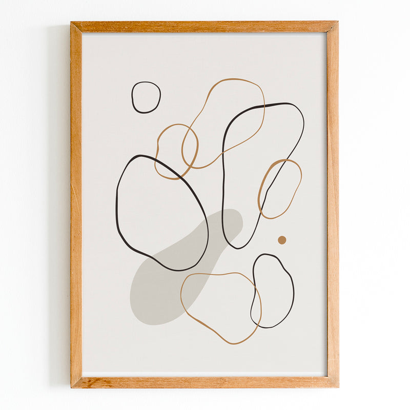 Abstract Rings Canvas & Wood Sign Wall Art