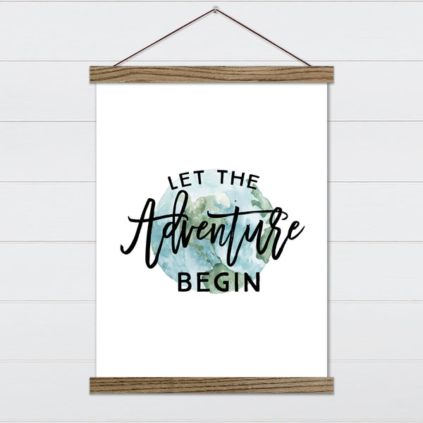 Let the Adventure Begin - Pin Collection Hanging Banner