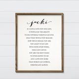 Anniversary Love Note - Canvas & Wood Sign Wall Art