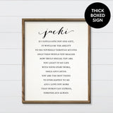 Anniversary Love Note - Canvas & Wood Sign Wall Art