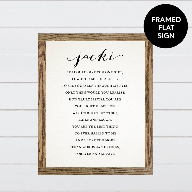 Anniversary Love Note - Canvas & Wood Sign Wall Art