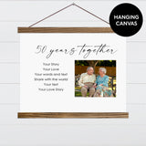 Anniversary Poem and Photo - Canvas & Wood Sign Wall Art