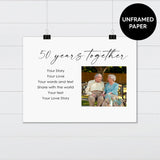 Anniversary Poem and Photo - Canvas & Wood Sign Wall Art
