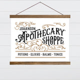 Old Fashioned Apothecary Shoppe Personalized Wall Art Sign