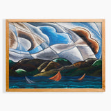 Clouds and Water Midcentury Modern Abstract Print by Arthur Dove