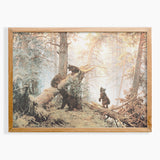 Baby Bears in the Forest Painting Giclee Fine Art Print Poster or Canvas