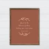 Bare Wreath Quote Wall Hanging - Canvas & Wood Sign Wall Art