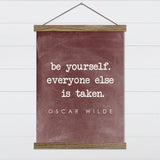 Be Yourself Word - Canvas & Wood Sign Wall Art