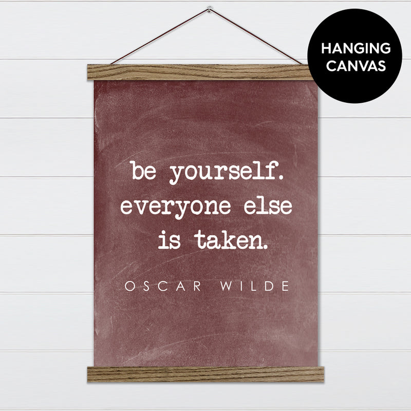 Be Yourself Word - Canvas & Wood Sign Wall Art