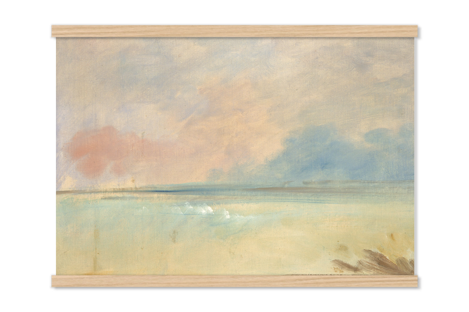 Beach Painting by George Catlin - Soft Colors Canvas Wall Art