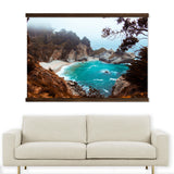 Large Big Sur Vintage Photograph Canvas Wall Tapestry