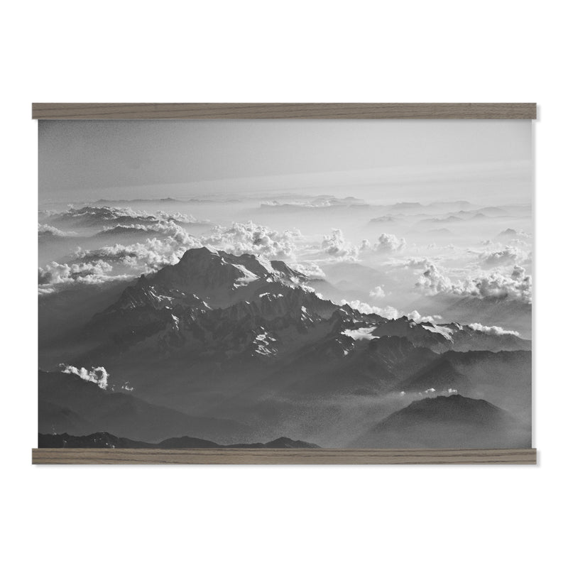 Extra Large Black and White Wall Art - Bird's Eye View of the Sky