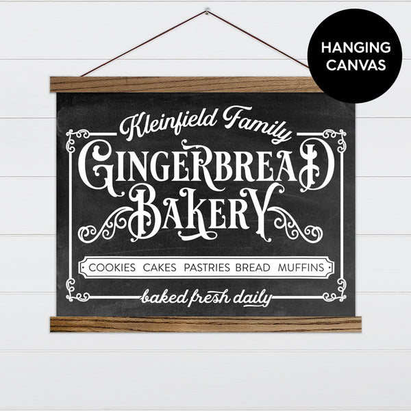 Gingerbread Bakery Canvas & Wood Sign Wall Art