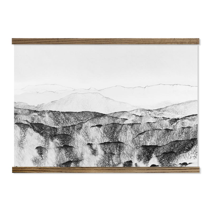 Modern Black and White Scenic Art Large Canvas Decor for Living Room
