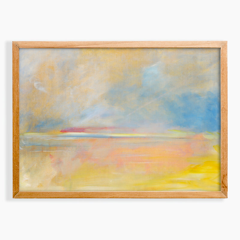 Bright Horizon Abstract Landscape Painting Giclee Fine Art Print Poster or Canvas