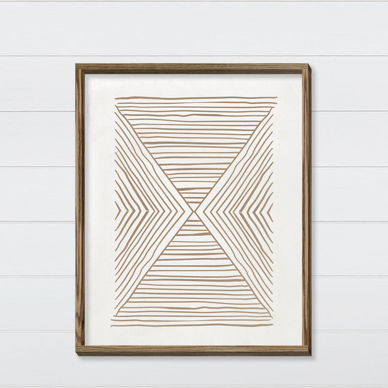 Central Line Art Canvas & Wood Sign Wall Art