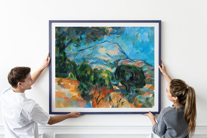 Cezanne Mount Sainte-Victoire - Art Poster Impressionist Vintage Painting