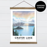 Crater Lake National Park - Canvas & Wood Sign Wall Art