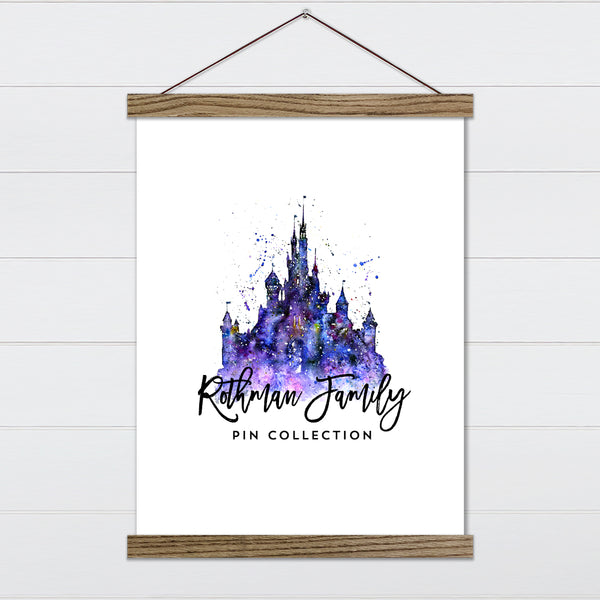 Dark Magic Castle - Pin Collection Hanging Banner