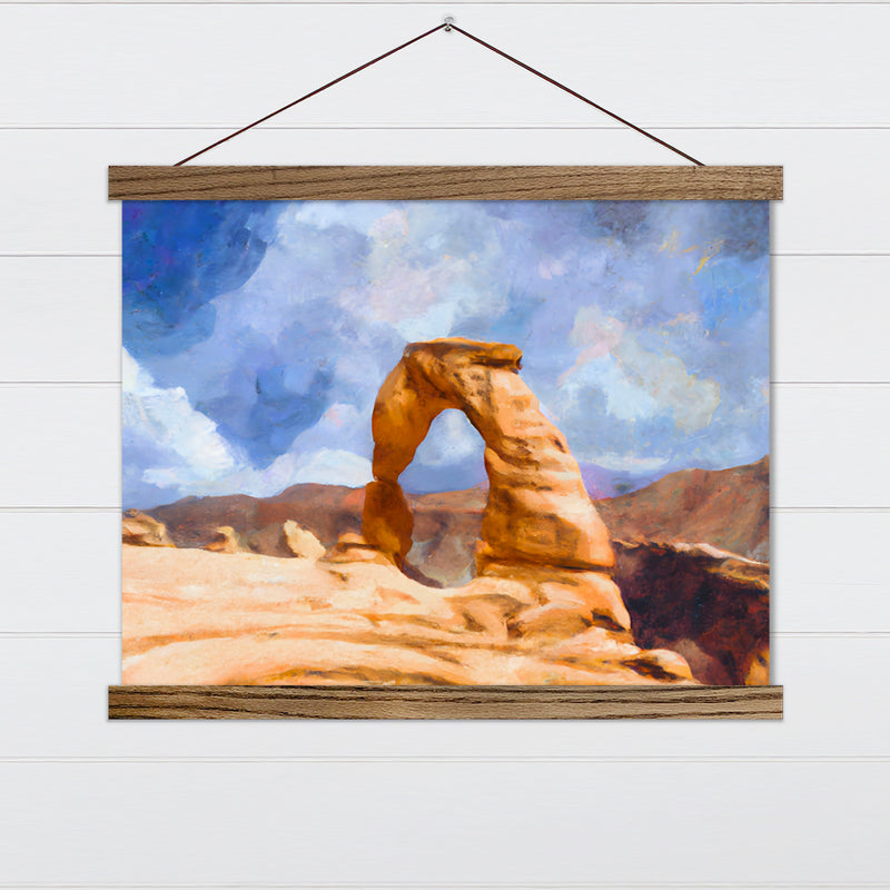 Delicate Arch Painting - Canvas & Wood Sign Wall Art