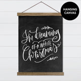 Dreaming of a White Christmas Canvas & Wood Sign Wall Art
