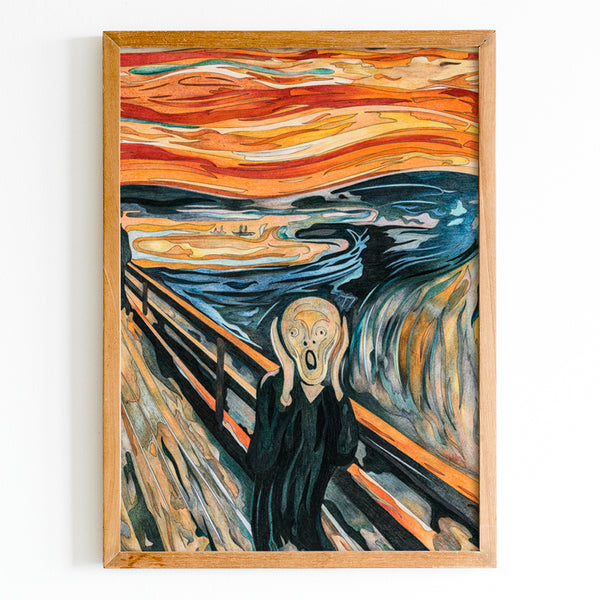 The Scream by Edvard Munch Wall Art Print Any Size