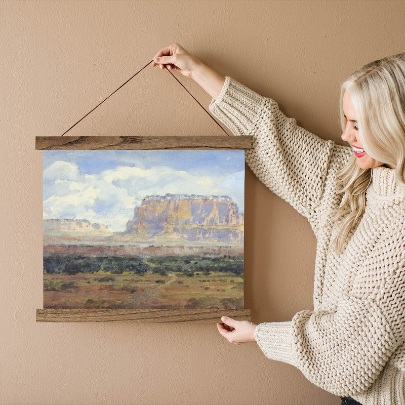 Enchanted Mesa in the Desert - Arizona Plateau Painting Art Print