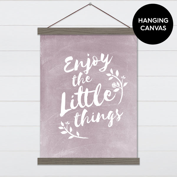 Enjoy the Little Things Canvas & Wood Sign Wall Art