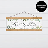 Eucalyptus Last Name Canvas & Wood Sign Wall Art