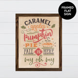 Fall is Here Canvas & Wood Sign Wall Art