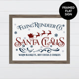 Flying Reindeer Co. Sign Canvas & Wood Sign Wall Art