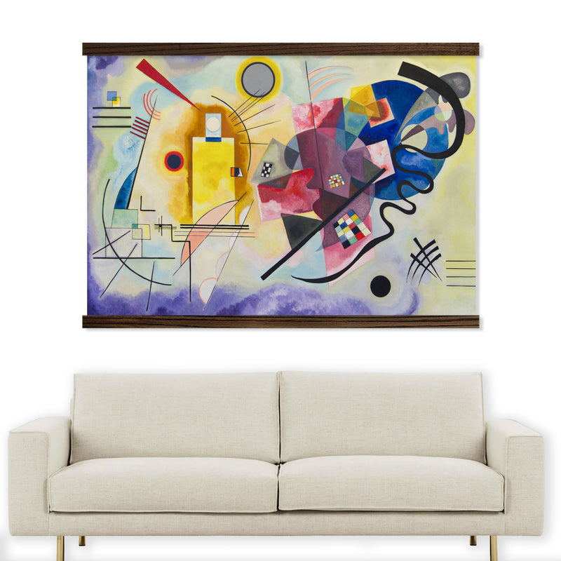 Extra Large Abstract Canvas Wall Art - Wassily Kandinsky  Yellow-Red-Blue