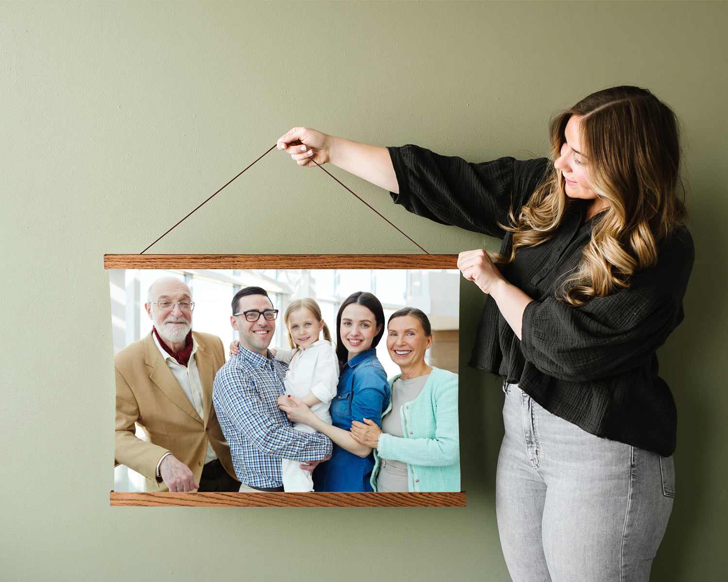 Grandpa's Birthday Gift Idea - Hanging Photo Canvas