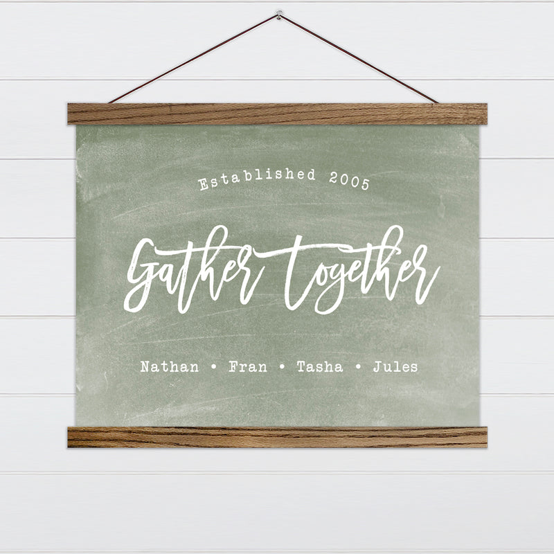 Gather Together Canvas & Wood Sign Wall Art