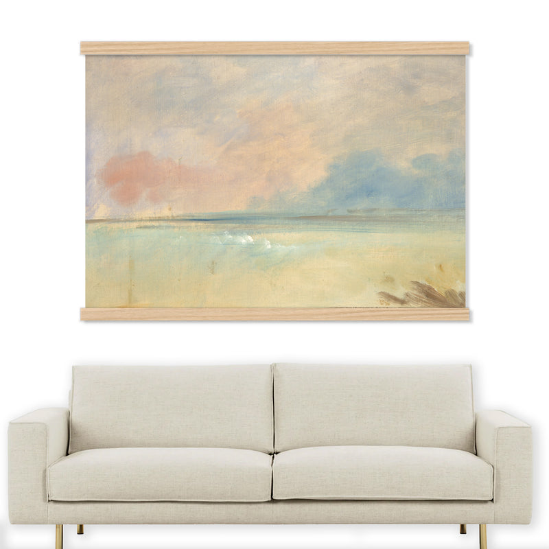 Beach Painting by George Catlin - Soft Colors Canvas Wall Art