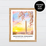 Washington Monument Painting - Canvas & Wood Sign Wall Art