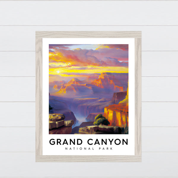 Grand Canyon National Park -  Canvas & Wood Sign Wall Art