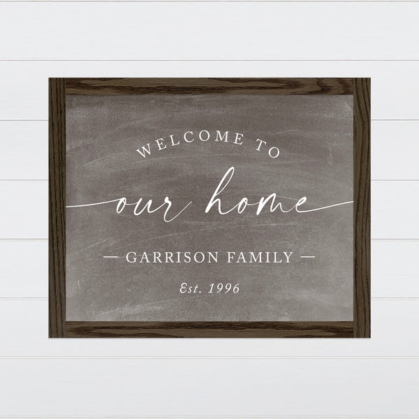 Farmhouse Welcome Sign Canvas & Wood Sign Wall Art