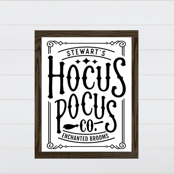 Hocus Pocus Co. Canvas & Wood Sign Wall Art