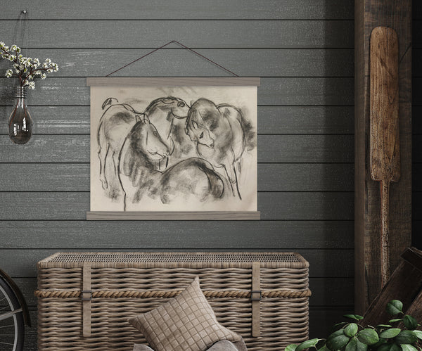 Horses Charcoal sketch