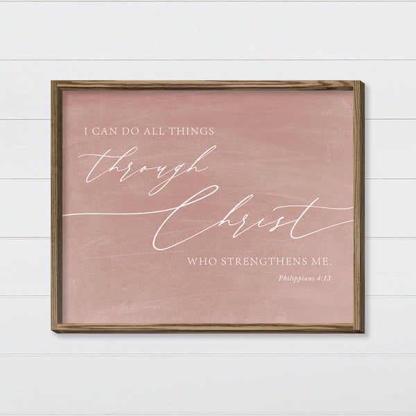 I Can Do All Things in Christ Canvas & Wood Sign Wall Art