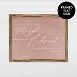 I Can Do All Things in Christ Canvas & Wood Sign Wall Art
