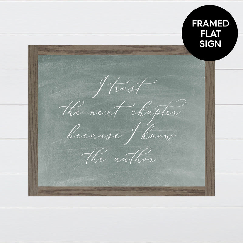 I Trust the Next Chapter Canvas & Wood Sign Wall Art