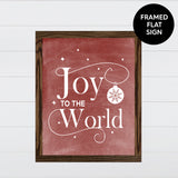 Joy to the World Canvas & Wood Sign Wall Art