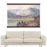 Mountain Drawing Large Canvas Wall Art