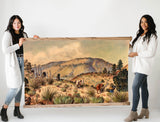 Extra Large Canvas Print - Women Gathering Yucca in the Mexican Desert Painting