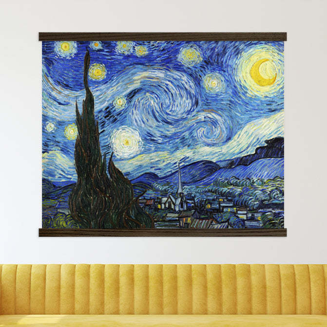 Van Gogh Starry Night - Large Framed Canvas Wall Art