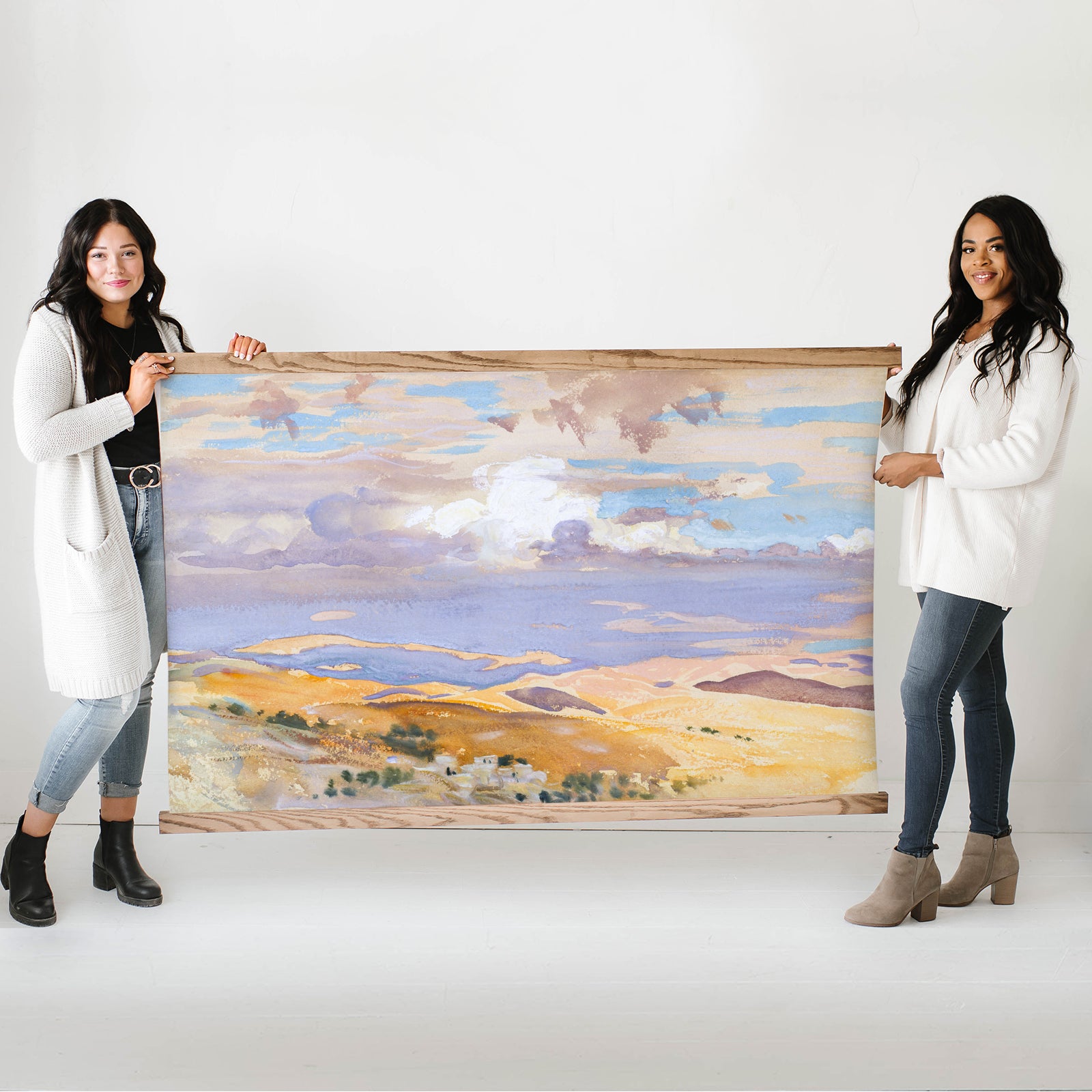 Jerusalem Abstract Desert Landscape Large Wall Art