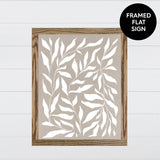 Leaf Composition Canvas & Wood Sign Wall Art