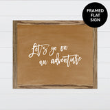 Lets Go on An Adventure Canvas & Wood Sign Wall Art
